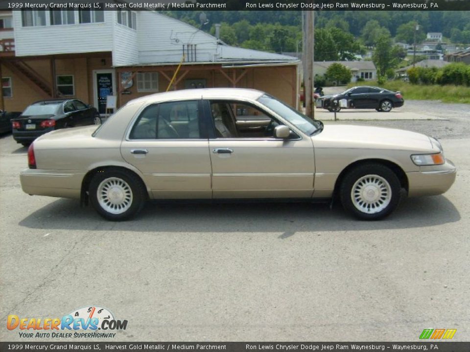 1999 Mercury Grand Marquis LS Harvest Gold Metallic / Medium Parchment Photo #6