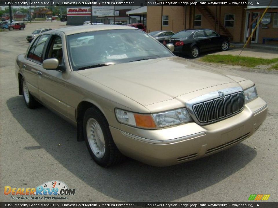 1999 Mercury Grand Marquis LS Harvest Gold Metallic / Medium Parchment Photo #7