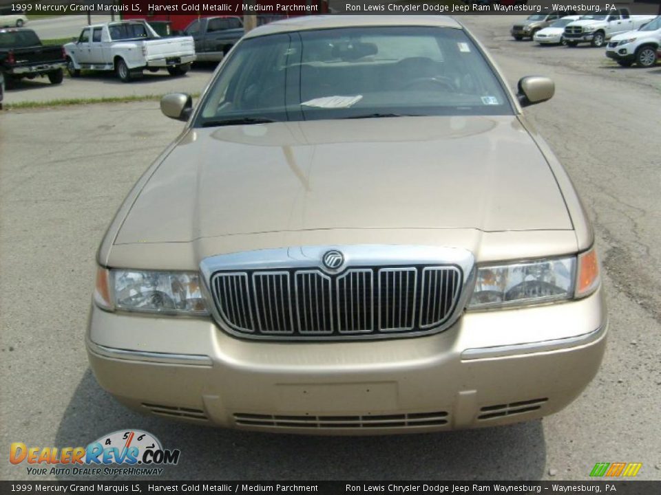 1999 Mercury Grand Marquis LS Harvest Gold Metallic / Medium Parchment Photo #8