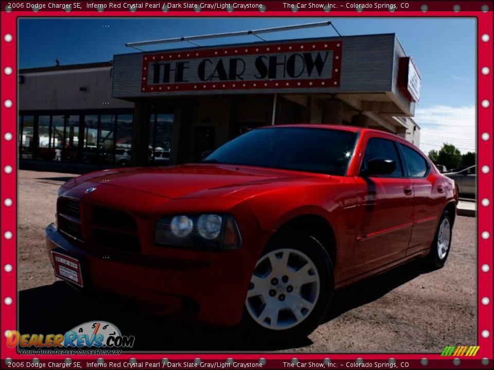 2006 Dodge Charger SE Inferno Red Crystal Pearl / Dark Slate Gray/Light Graystone Photo #1