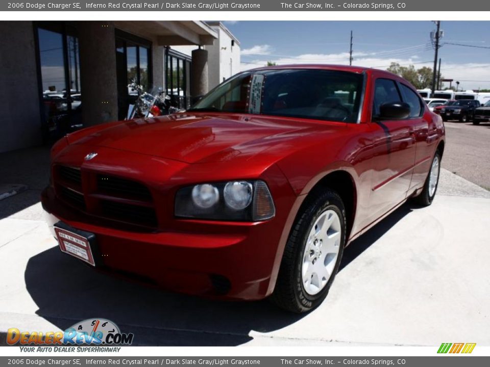 2006 Dodge Charger SE Inferno Red Crystal Pearl / Dark Slate Gray/Light Graystone Photo #2