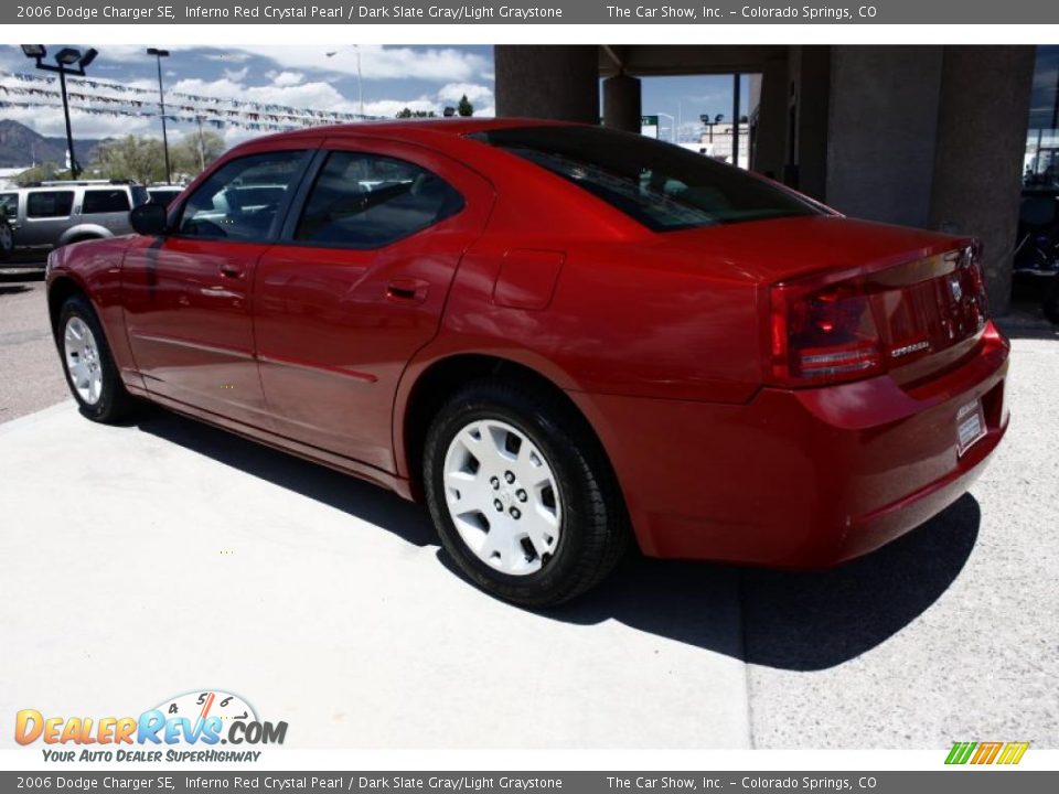 2006 Dodge Charger SE Inferno Red Crystal Pearl / Dark Slate Gray/Light Graystone Photo #5