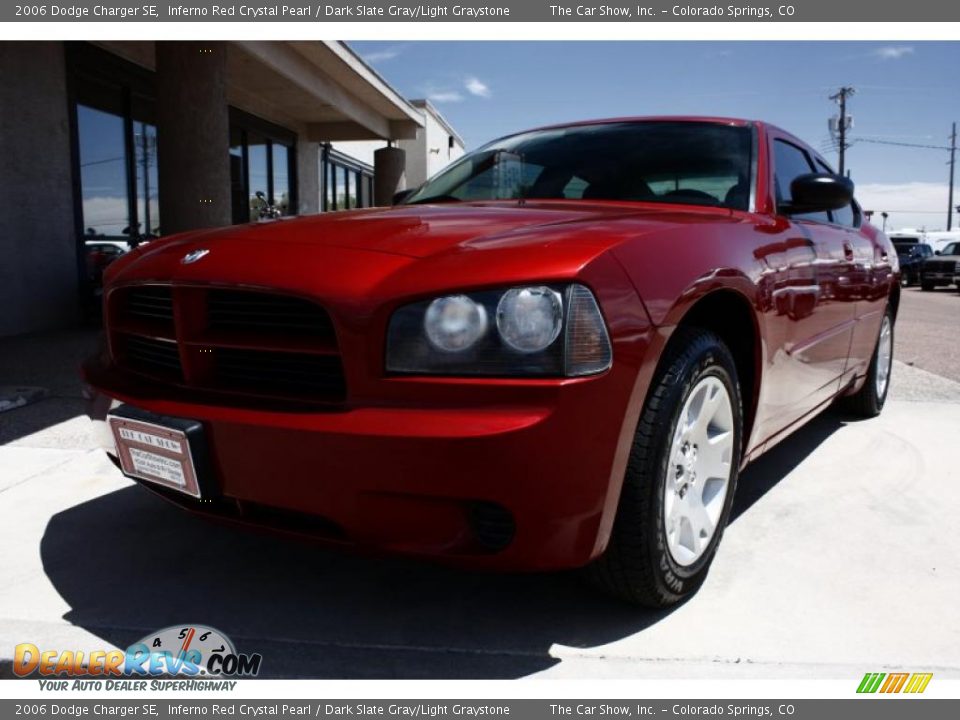 2006 Dodge Charger SE Inferno Red Crystal Pearl / Dark Slate Gray/Light Graystone Photo #13