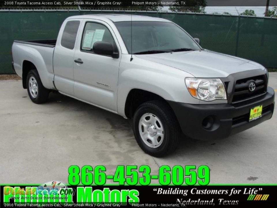 2008 Toyota Tacoma Access Cab Silver Streak Mica / Graphite Gray Photo #1