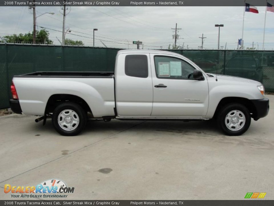 2008 Toyota Tacoma Access Cab Silver Streak Mica / Graphite Gray Photo #2