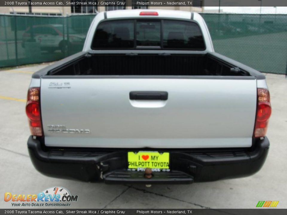 2008 Toyota Tacoma Access Cab Silver Streak Mica / Graphite Gray Photo #4