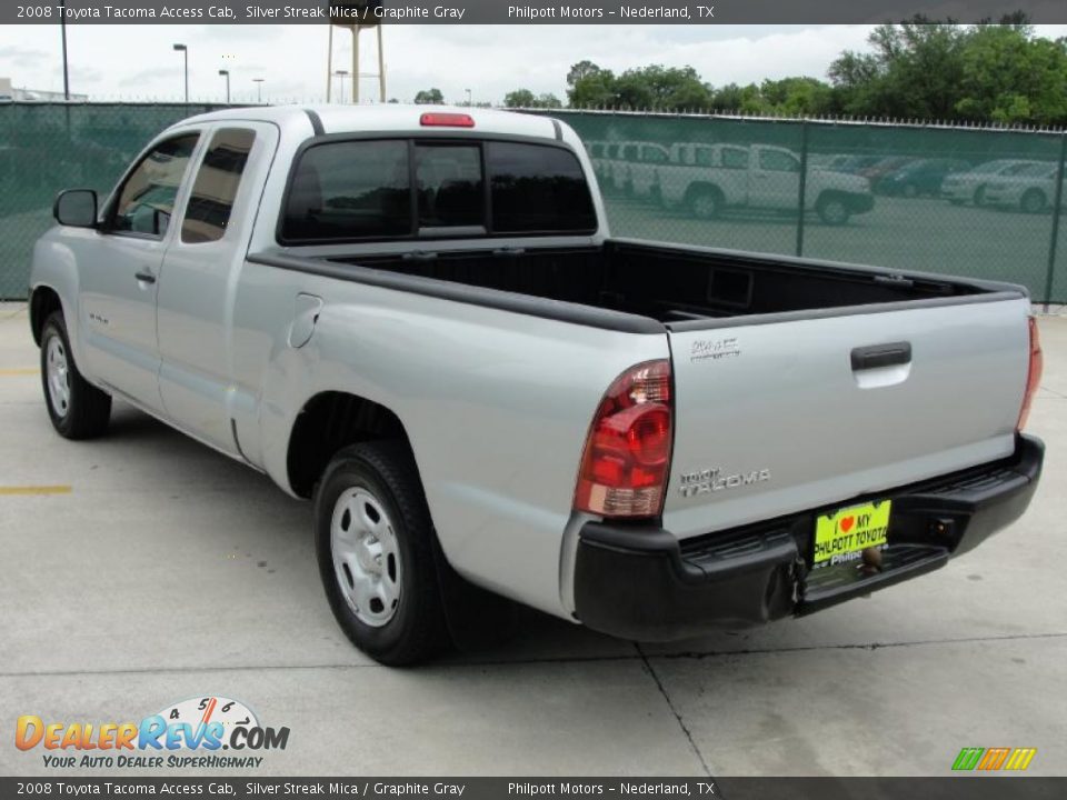 2008 Toyota Tacoma Access Cab Silver Streak Mica / Graphite Gray Photo #5