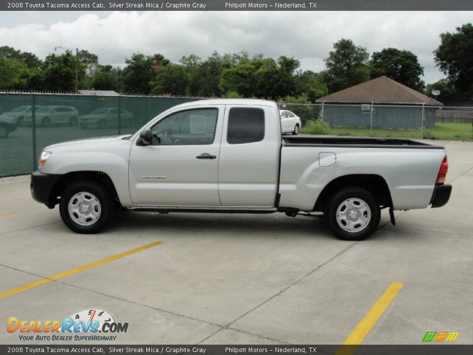 2008 Toyota Tacoma Access Cab Silver Streak Mica / Graphite Gray Photo #6