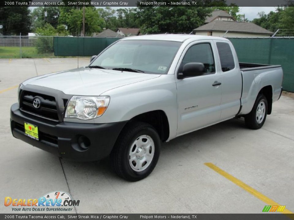 2008 Toyota Tacoma Access Cab Silver Streak Mica / Graphite Gray Photo #7
