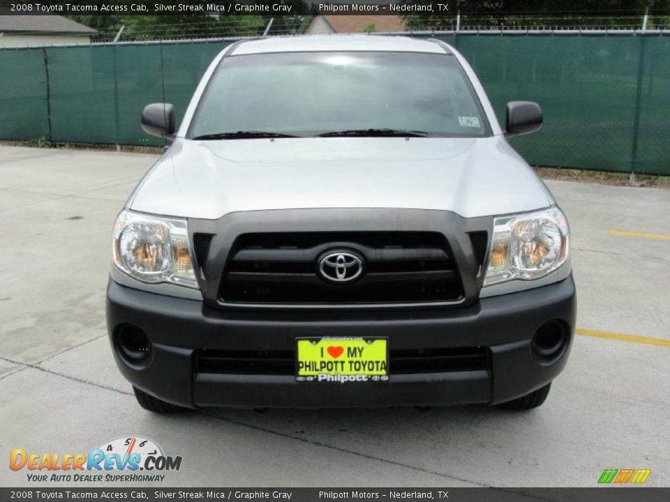2008 Toyota Tacoma Access Cab Silver Streak Mica / Graphite Gray Photo #8