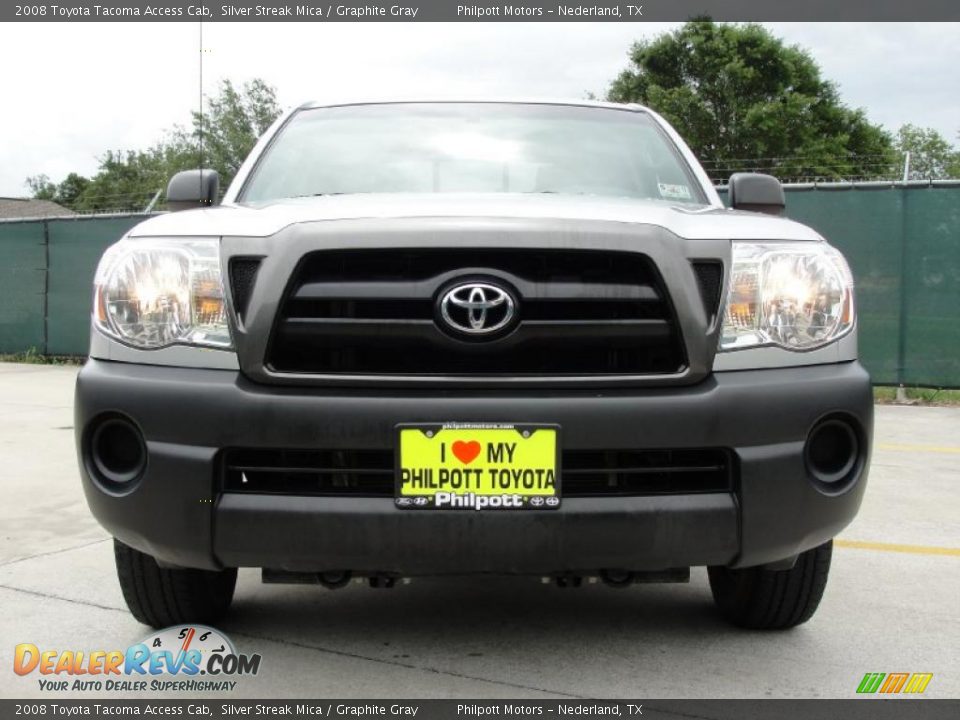 2008 Toyota Tacoma Access Cab Silver Streak Mica / Graphite Gray Photo #9