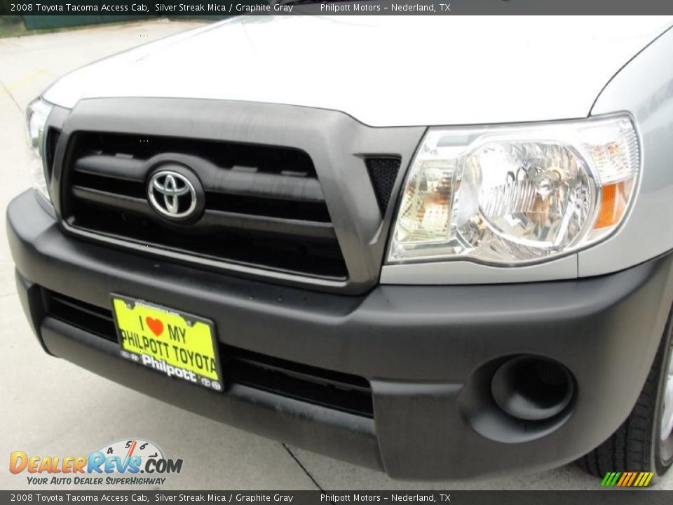 2008 Toyota Tacoma Access Cab Silver Streak Mica / Graphite Gray Photo #11