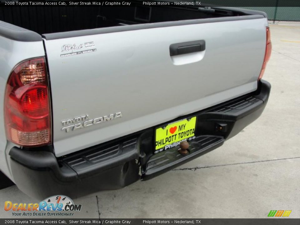 2008 Toyota Tacoma Access Cab Silver Streak Mica / Graphite Gray Photo #20