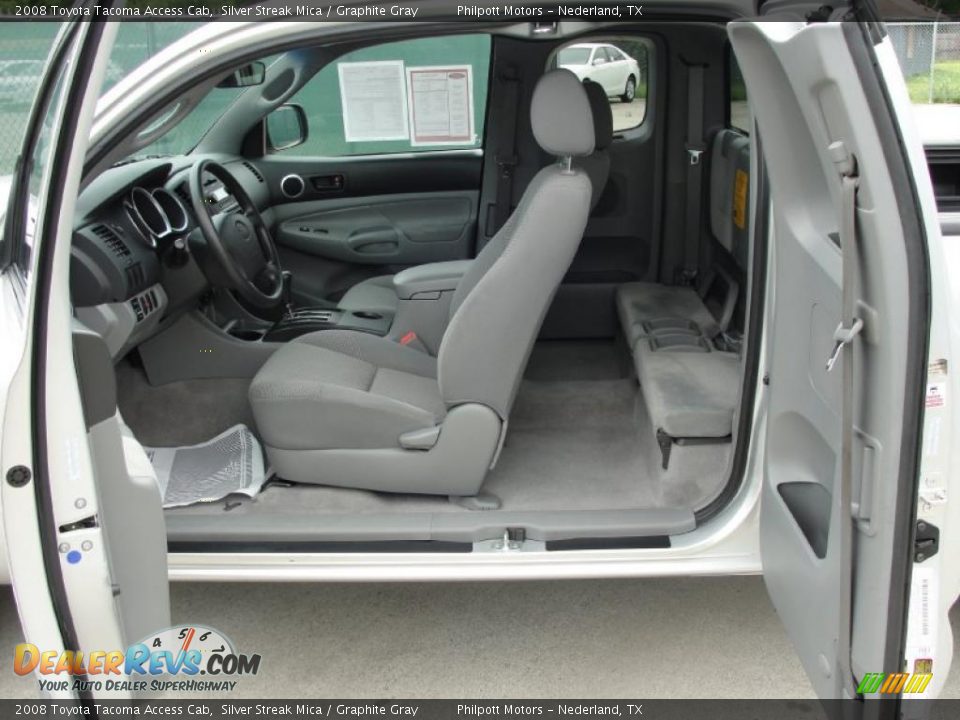 2008 Toyota Tacoma Access Cab Silver Streak Mica / Graphite Gray Photo #33