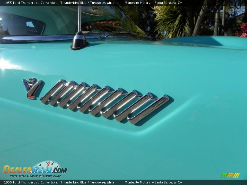 1955 Ford Thunderbird Convertible Thunderbird Blue / Turquoise/White Photo #14