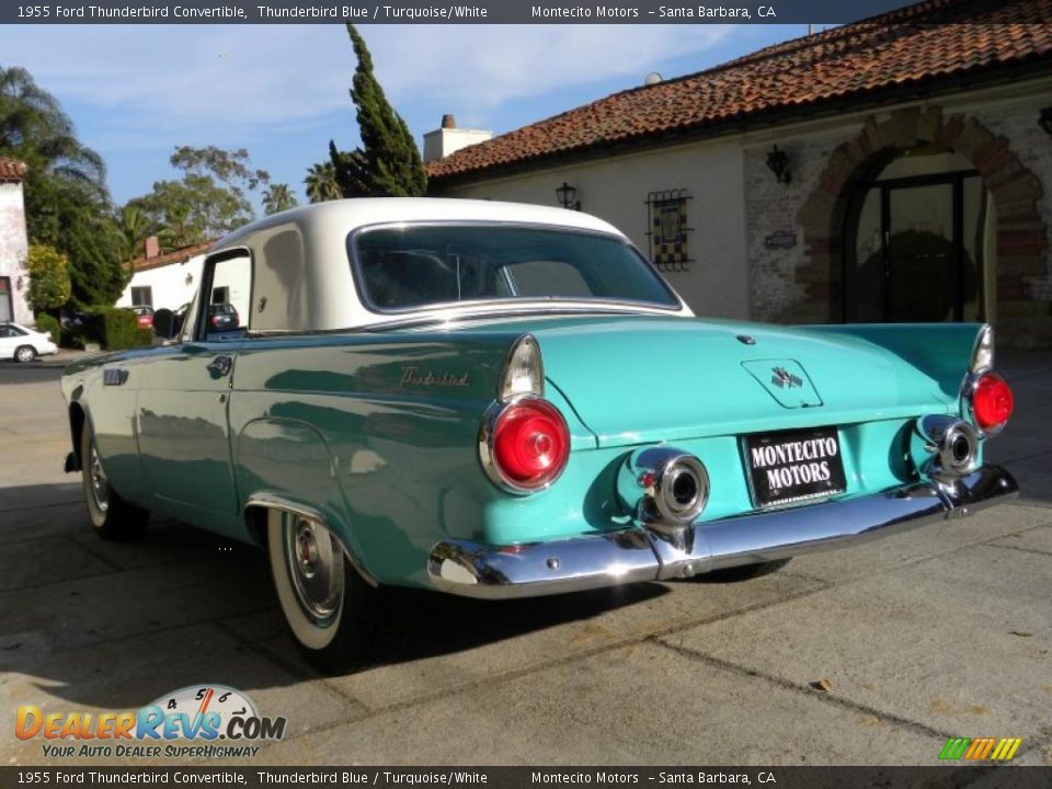 1955 Ford Thunderbird Convertible Thunderbird Blue / Turquoise/White Photo #23