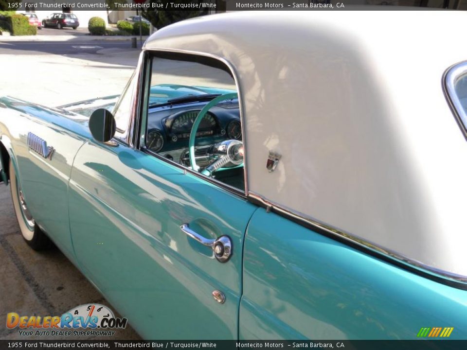 1955 Ford Thunderbird Convertible Thunderbird Blue / Turquoise/White Photo #26