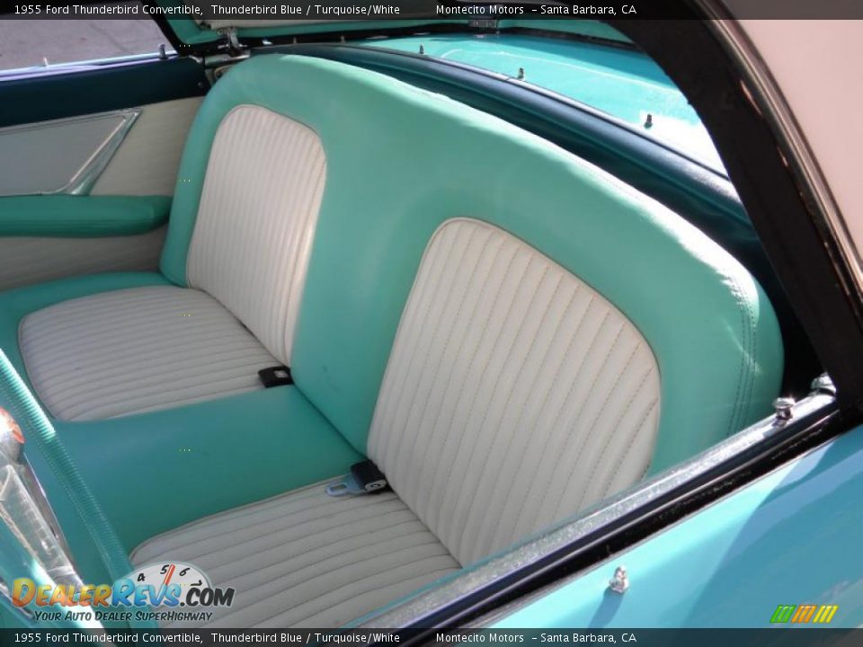 1955 Ford Thunderbird Convertible Thunderbird Blue / Turquoise/White Photo #28