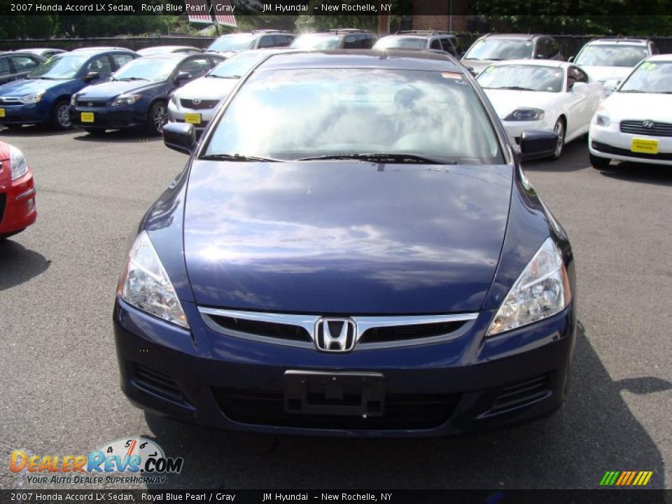 2007 Honda Accord LX Sedan Royal Blue Pearl / Gray Photo #2