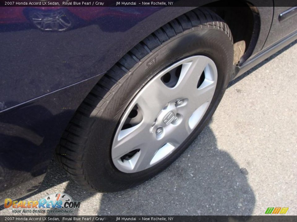 2007 Honda Accord LX Sedan Royal Blue Pearl / Gray Photo #8