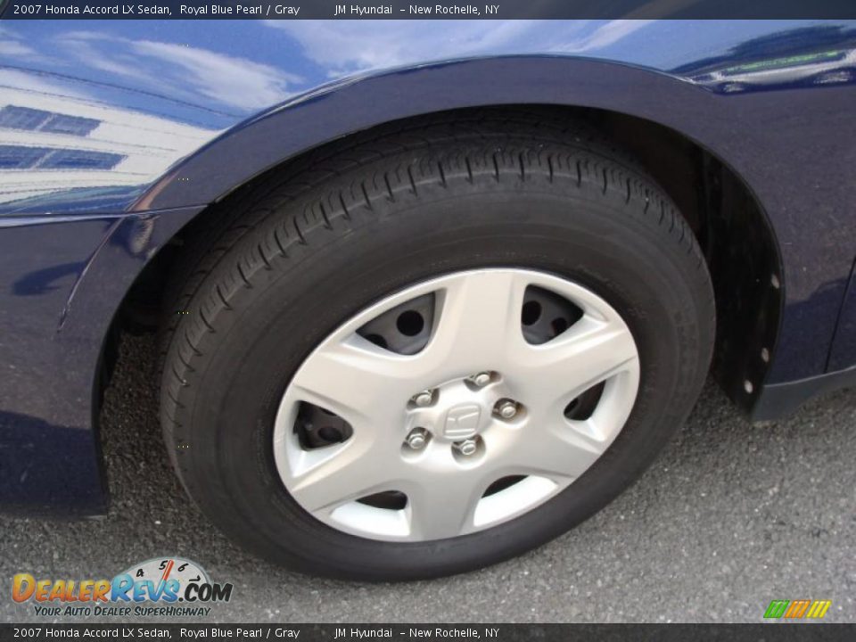 2007 Honda Accord LX Sedan Royal Blue Pearl / Gray Photo #9