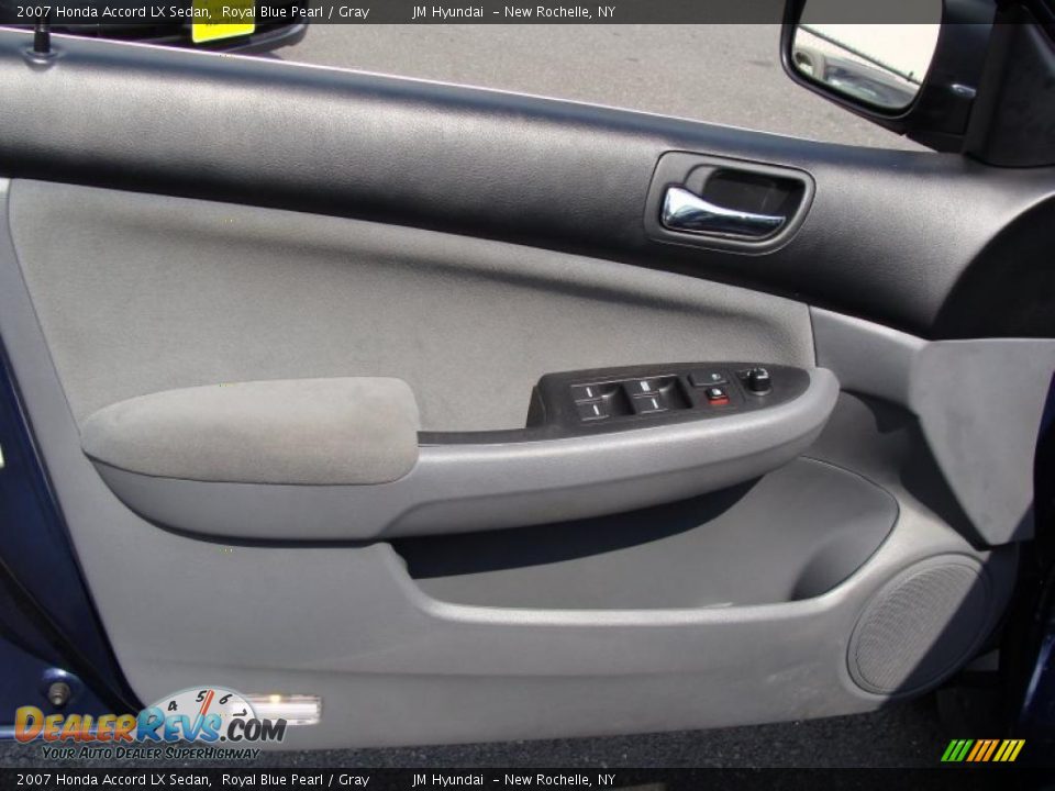 2007 Honda Accord LX Sedan Royal Blue Pearl / Gray Photo #10