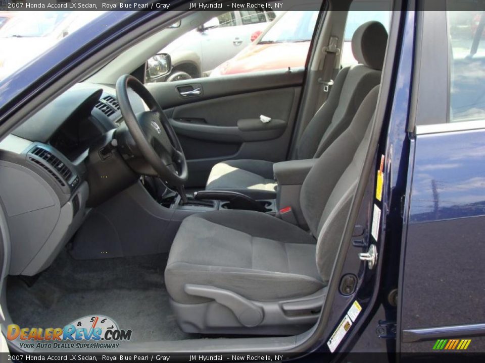 2007 Honda Accord LX Sedan Royal Blue Pearl / Gray Photo #12