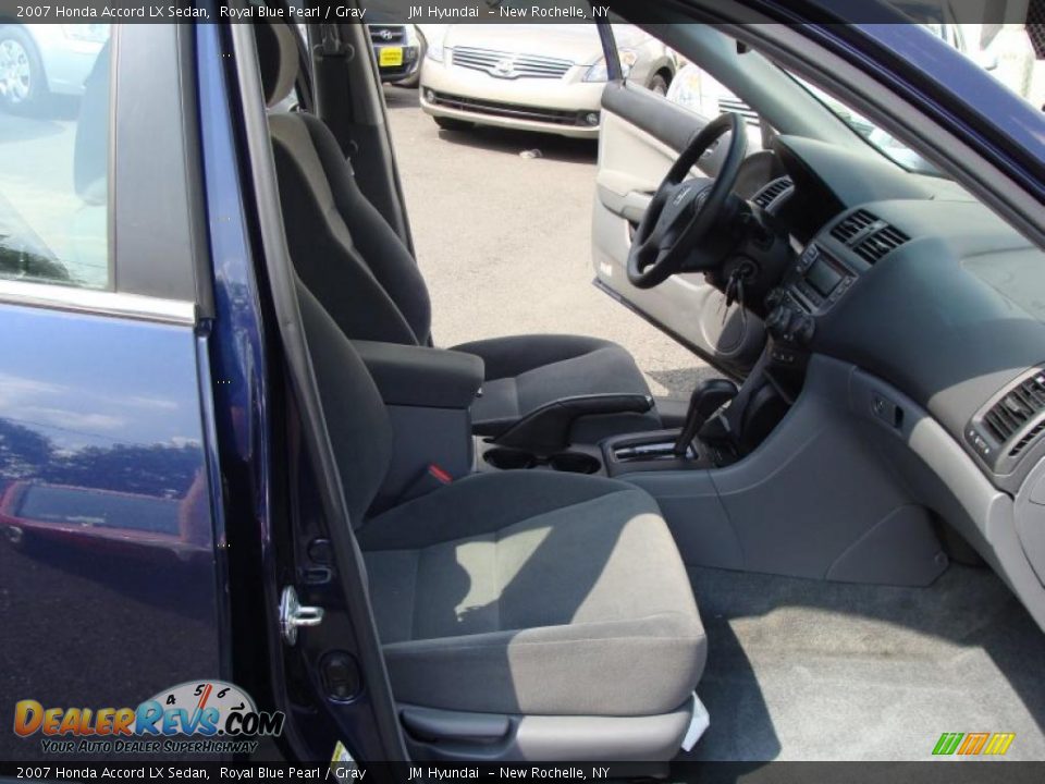 2007 Honda Accord LX Sedan Royal Blue Pearl / Gray Photo #15