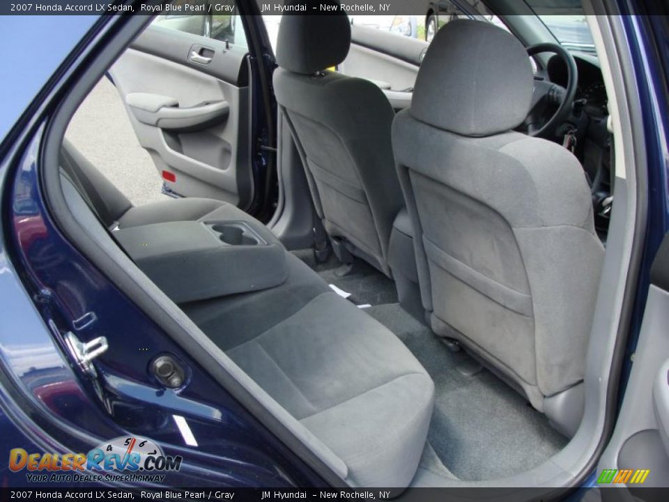 2007 Honda Accord LX Sedan Royal Blue Pearl / Gray Photo #16