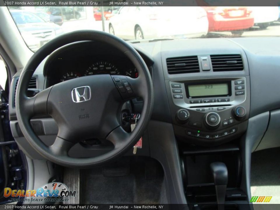 2007 Honda Accord LX Sedan Royal Blue Pearl / Gray Photo #18