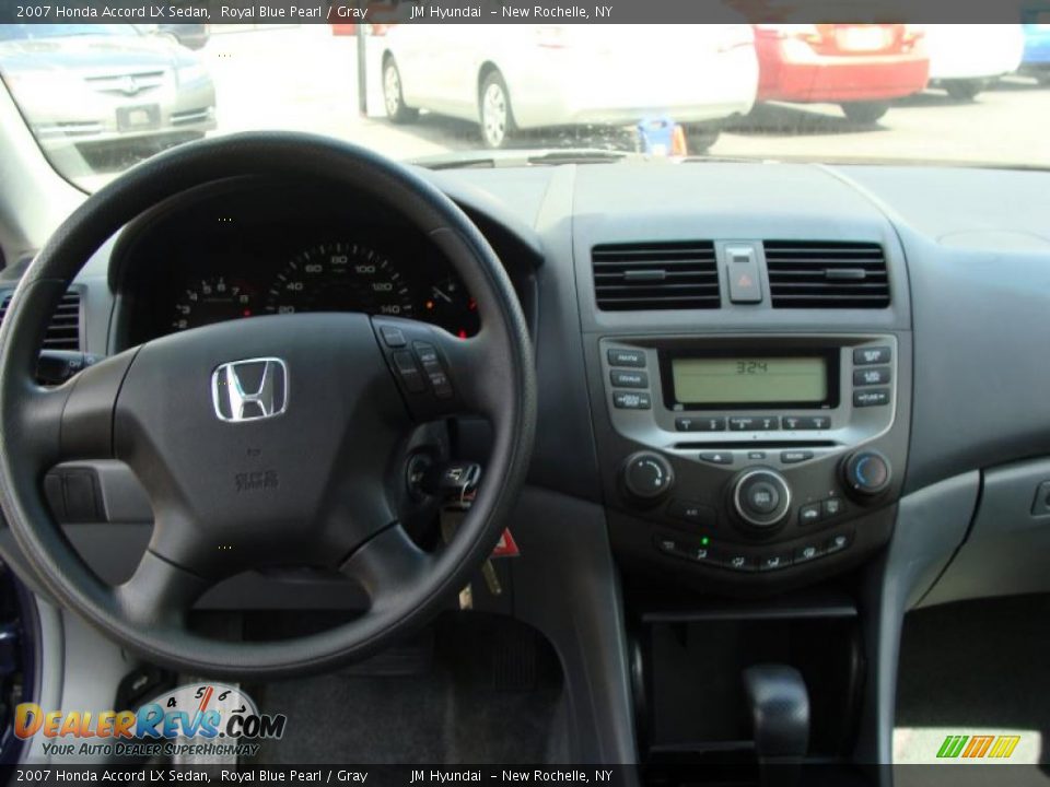 2007 Honda Accord LX Sedan Royal Blue Pearl / Gray Photo #19