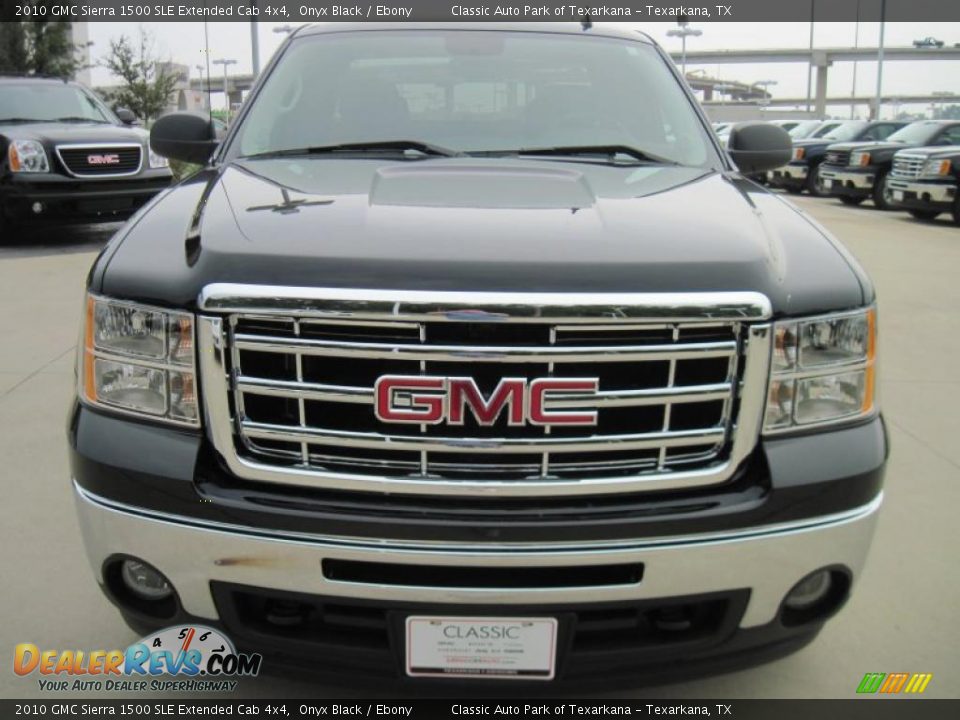 2010 GMC Sierra 1500 SLE Extended Cab 4x4 Onyx Black / Ebony Photo #5
