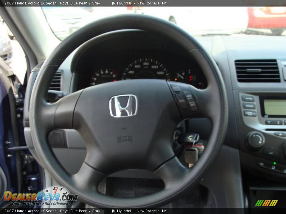 2007 Honda Accord LX Sedan Royal Blue Pearl / Gray Photo #20