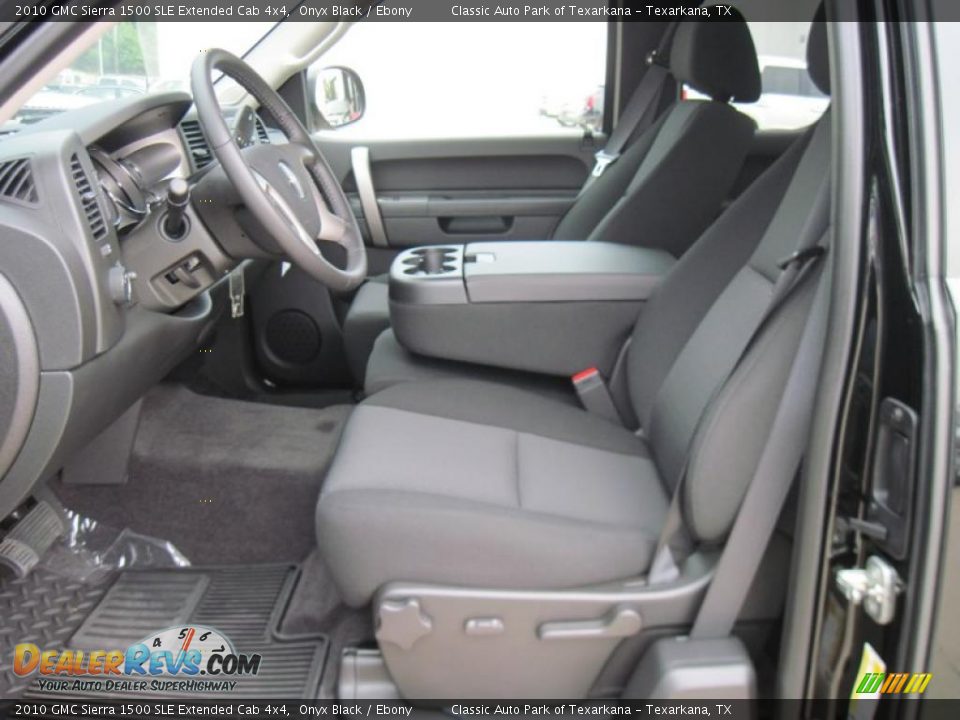 2010 GMC Sierra 1500 SLE Extended Cab 4x4 Onyx Black / Ebony Photo #7