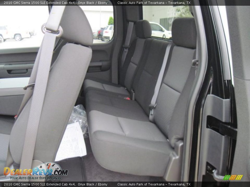 2010 GMC Sierra 1500 SLE Extended Cab 4x4 Onyx Black / Ebony Photo #8