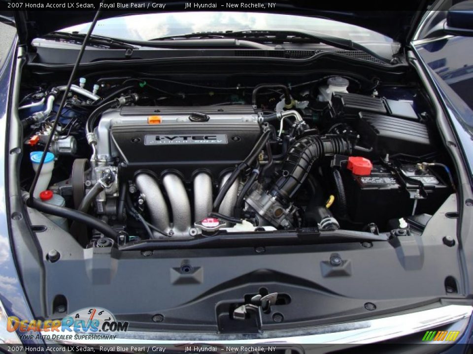 2007 Honda Accord LX Sedan Royal Blue Pearl / Gray Photo #24