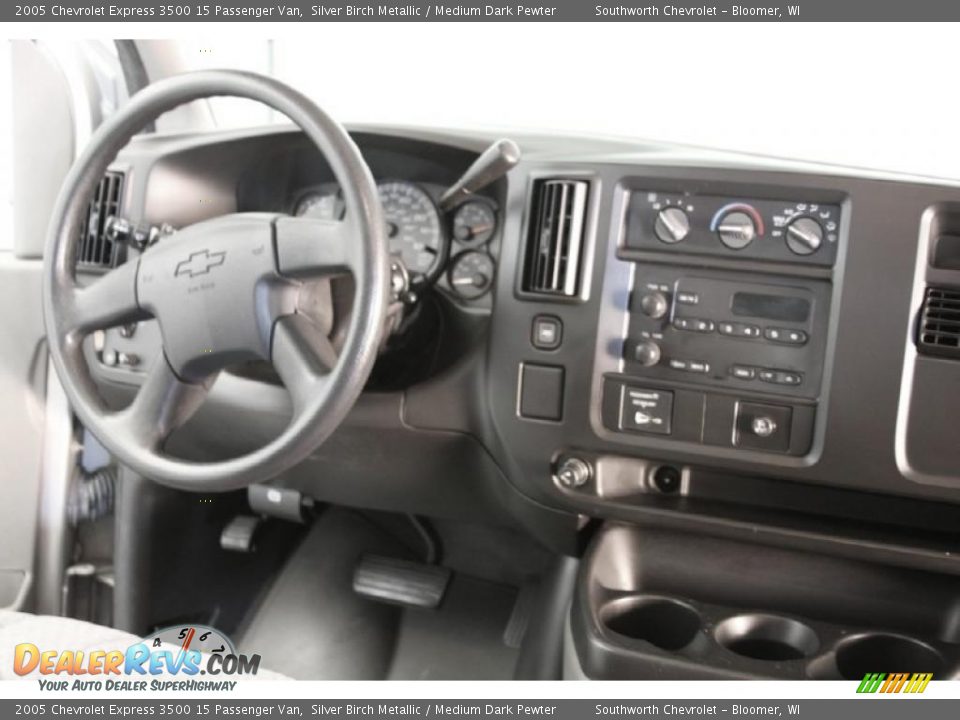 2005 Chevrolet Express 3500 15 Passenger Van Silver Birch Metallic / Medium Dark Pewter Photo #8