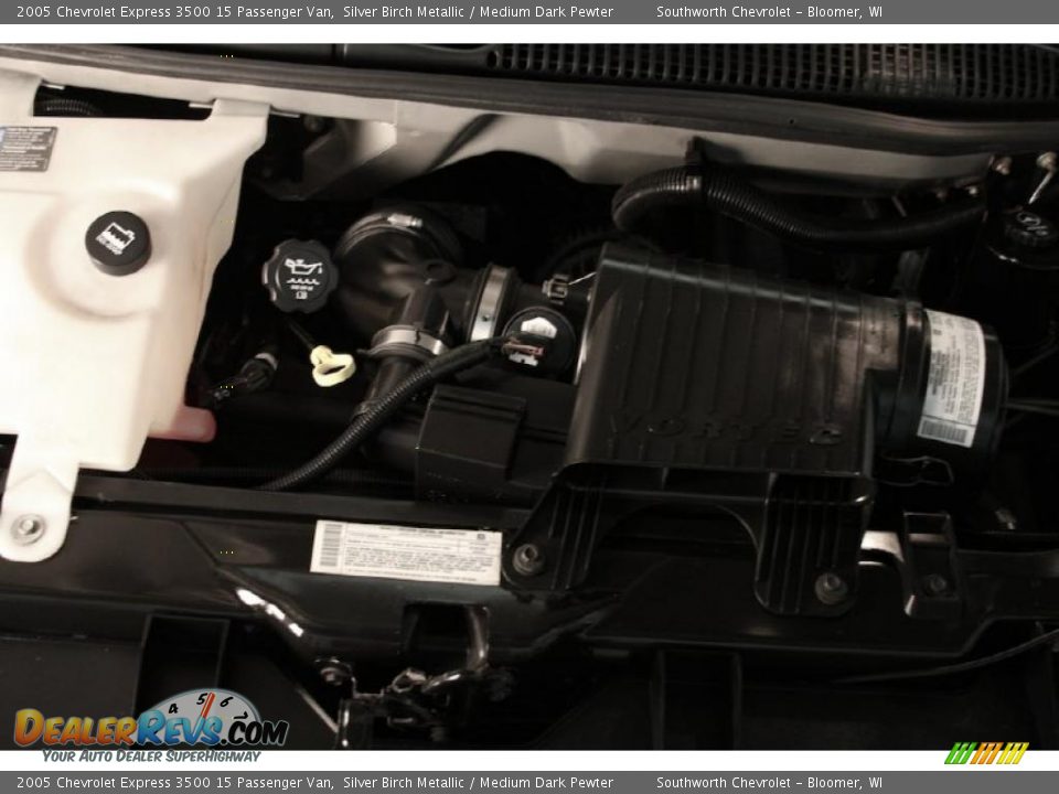 2005 Chevrolet Express 3500 15 Passenger Van Silver Birch Metallic / Medium Dark Pewter Photo #14