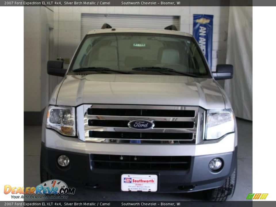 2007 Ford Expedition EL XLT 4x4 Silver Birch Metallic / Camel Photo #2