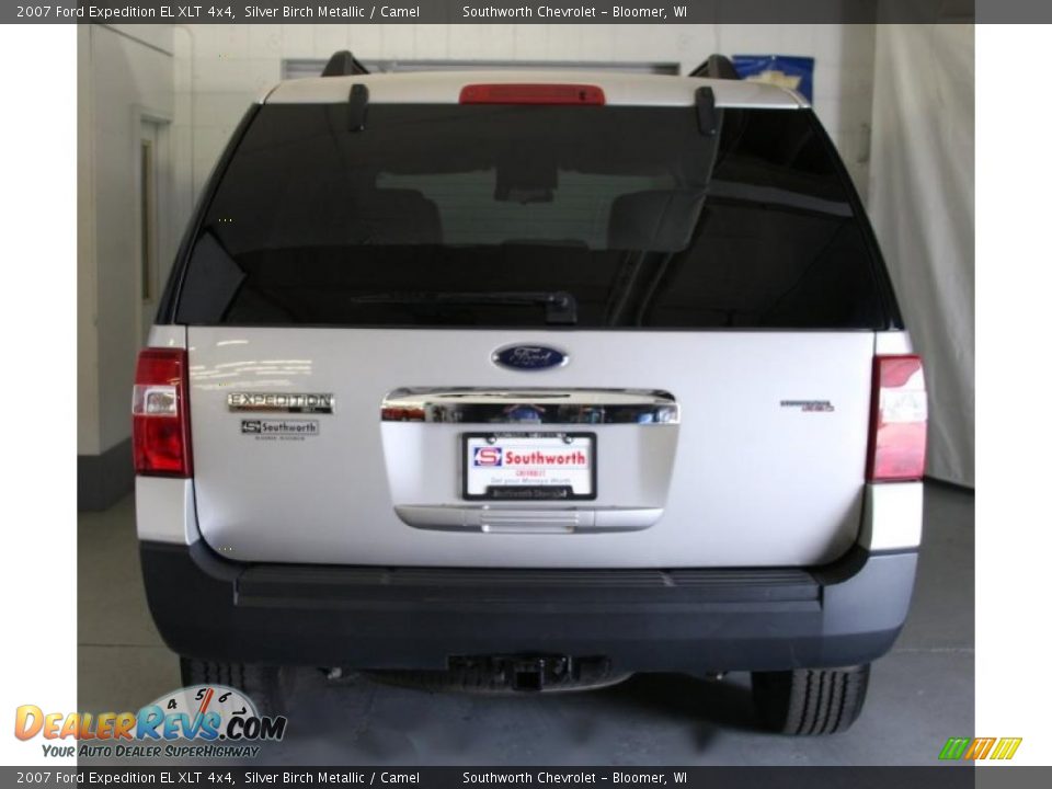 2007 Ford Expedition EL XLT 4x4 Silver Birch Metallic / Camel Photo #3