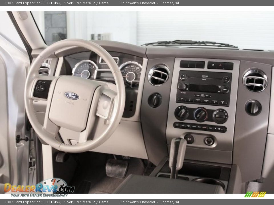 2007 Ford Expedition EL XLT 4x4 Silver Birch Metallic / Camel Photo #7