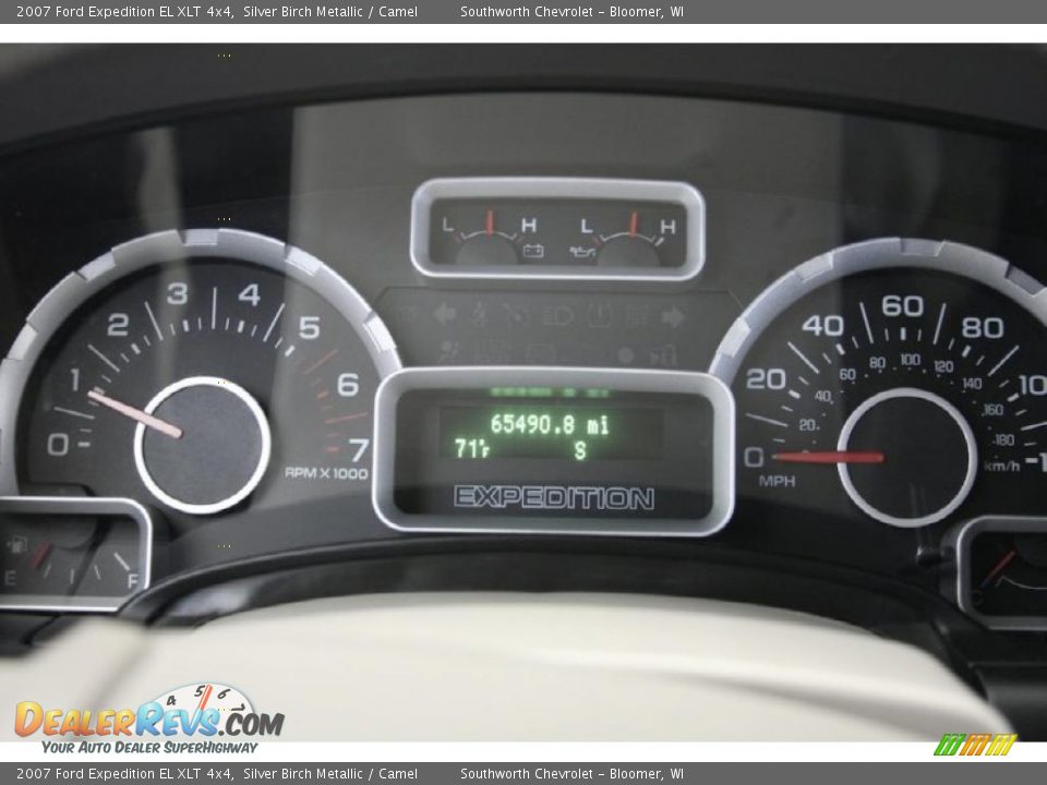 2007 Ford Expedition EL XLT 4x4 Silver Birch Metallic / Camel Photo #8