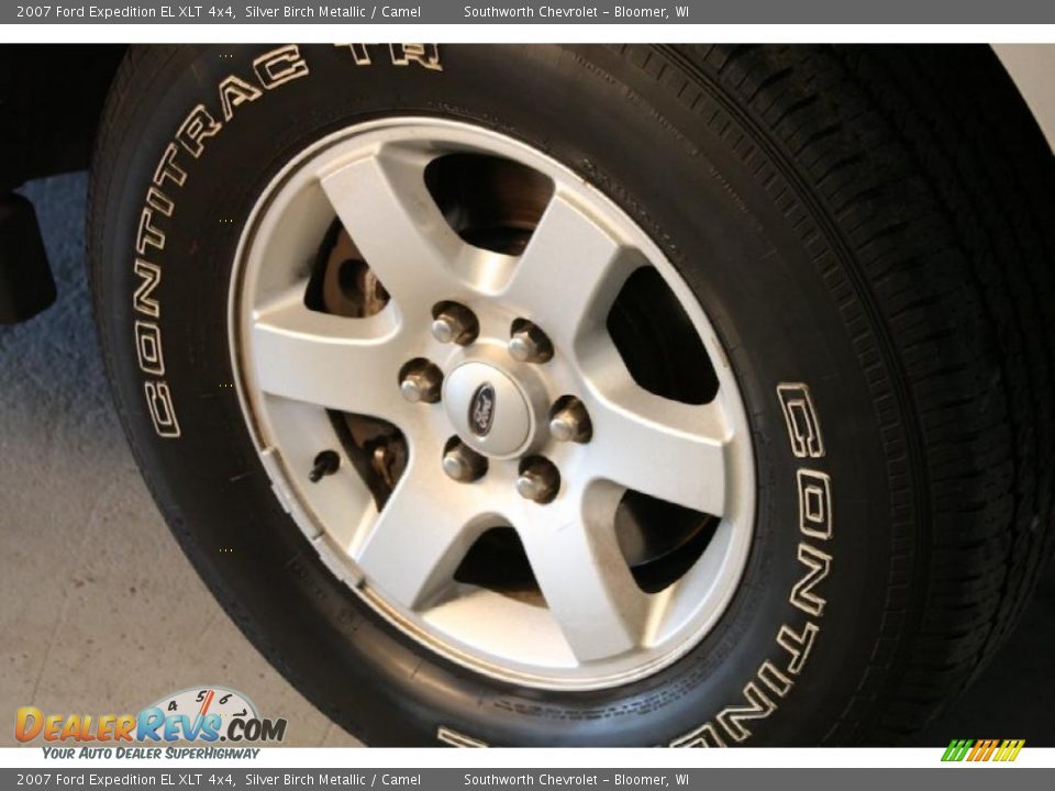 2007 Ford Expedition EL XLT 4x4 Silver Birch Metallic / Camel Photo #15