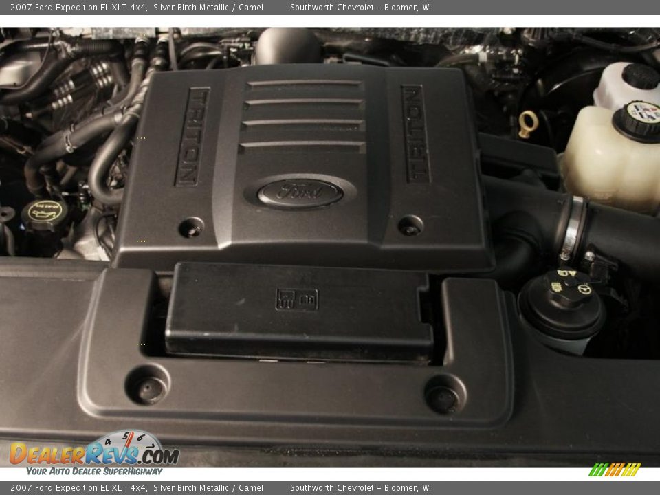 2007 Ford Expedition EL XLT 4x4 Silver Birch Metallic / Camel Photo #16