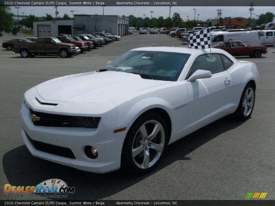 2010 Chevrolet Camaro SS/RS Coupe Summit White / Beige Photo #1