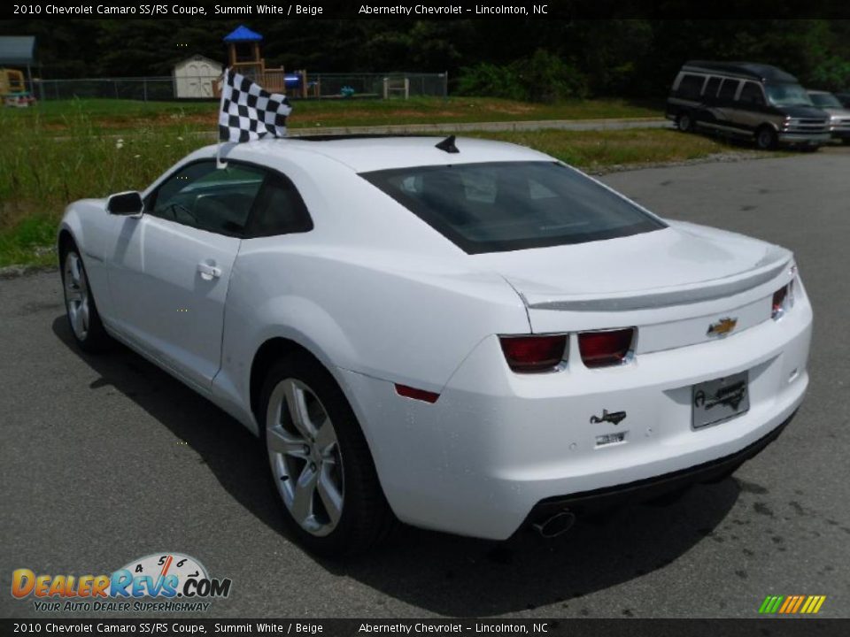2010 Chevrolet Camaro SS/RS Coupe Summit White / Beige Photo #2