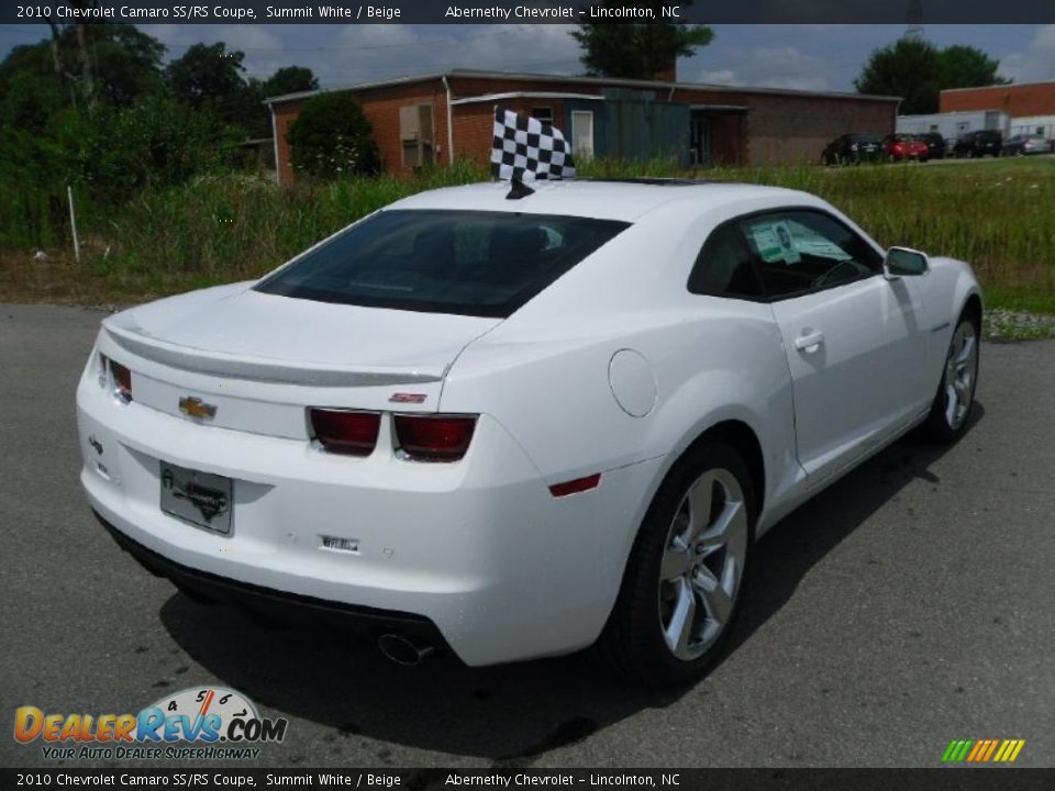 2010 Chevrolet Camaro SS/RS Coupe Summit White / Beige Photo #4