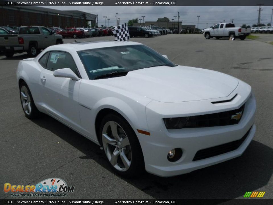 2010 Chevrolet Camaro SS/RS Coupe Summit White / Beige Photo #5