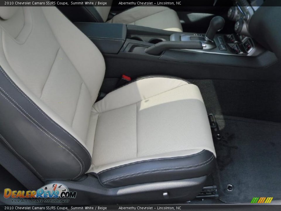2010 Chevrolet Camaro SS/RS Coupe Summit White / Beige Photo #16