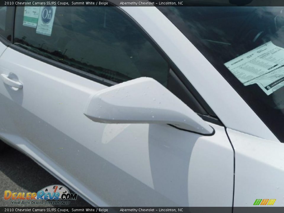 2010 Chevrolet Camaro SS/RS Coupe Summit White / Beige Photo #20